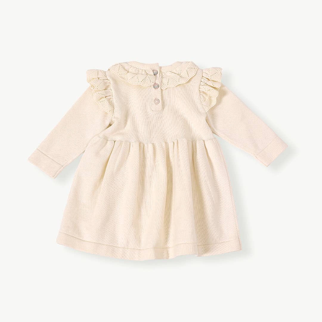 Milan Ruffle Collar Organic Dress