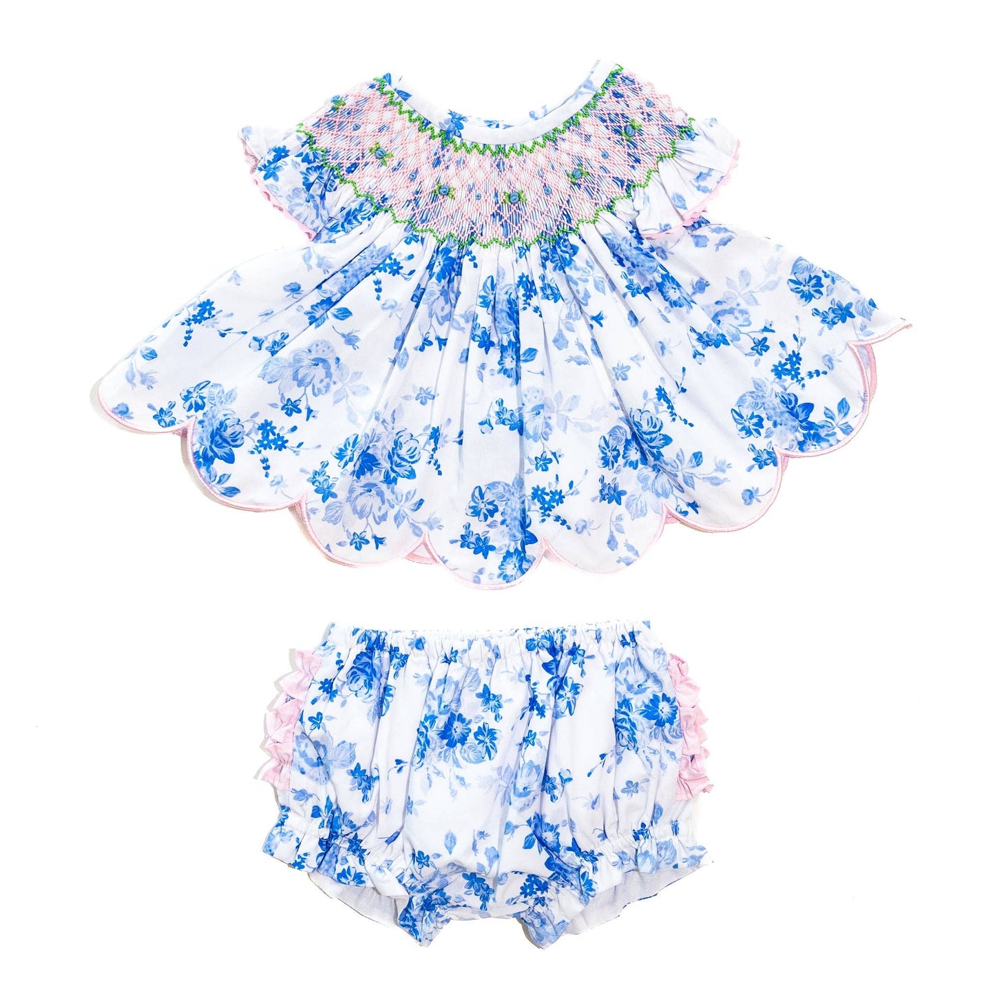Blue & White Floral Set