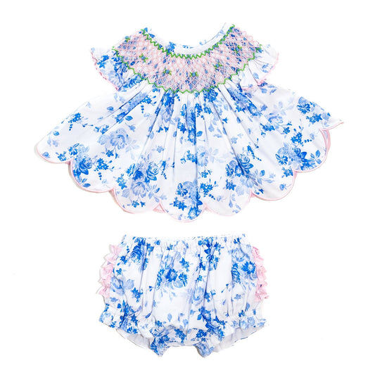 Blue & White Floral Set