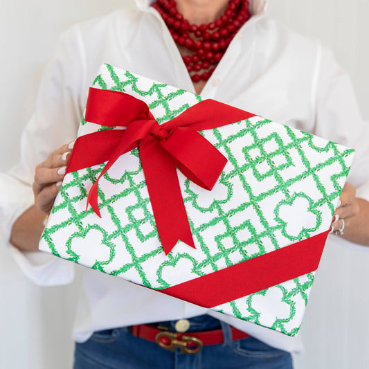 Continuous Roll Gift Wrap | Clover Lattice