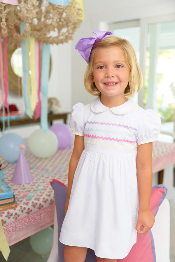Cindy Lou Sash Dress with RicRac