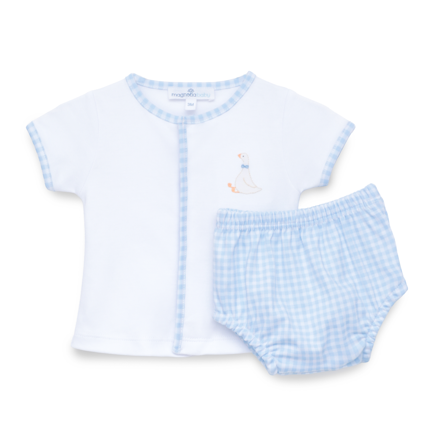 Silly Goose Diaper Blue Cover Set