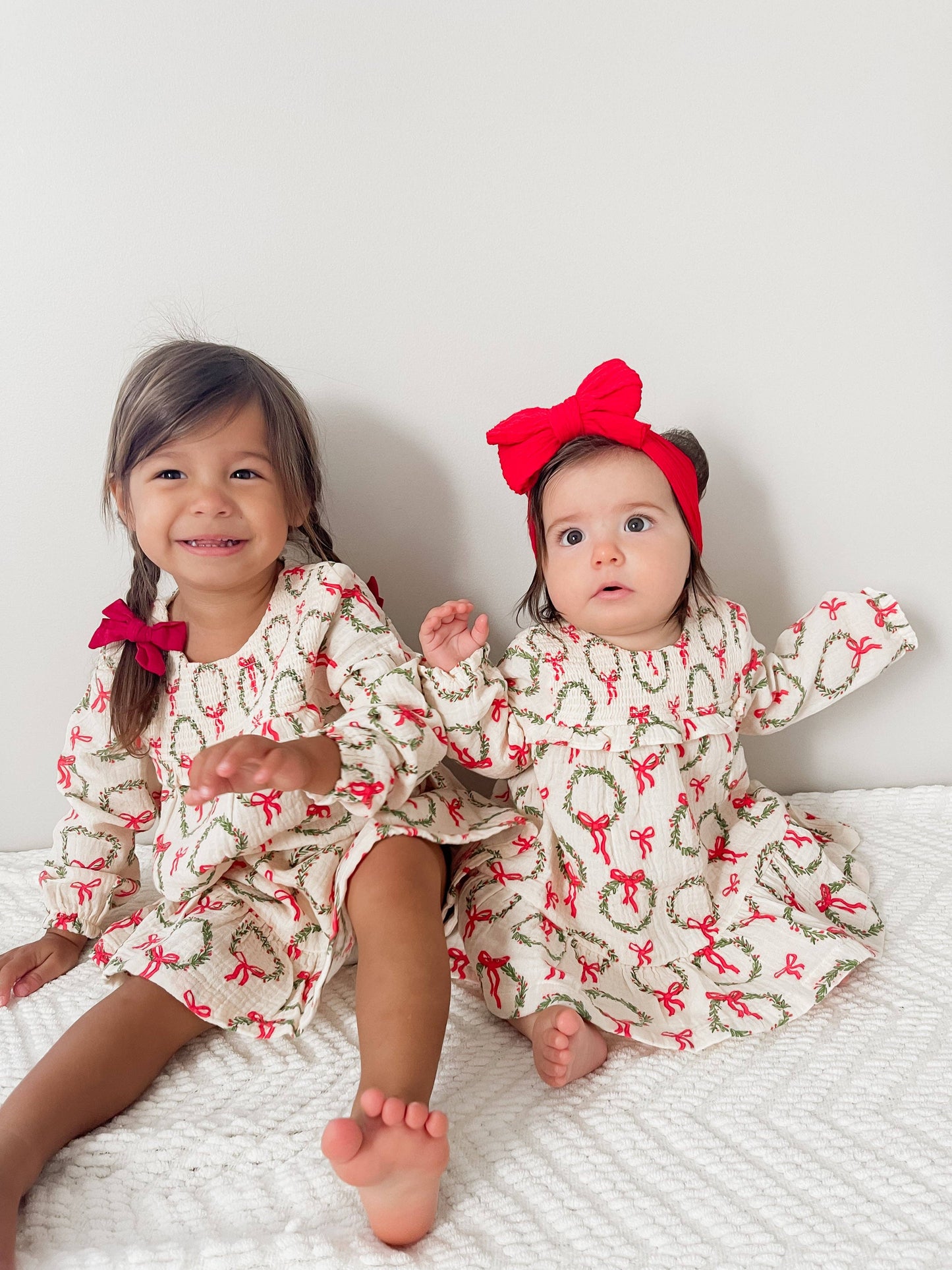 Smocked Ruffle Tiered Wreath Dress
