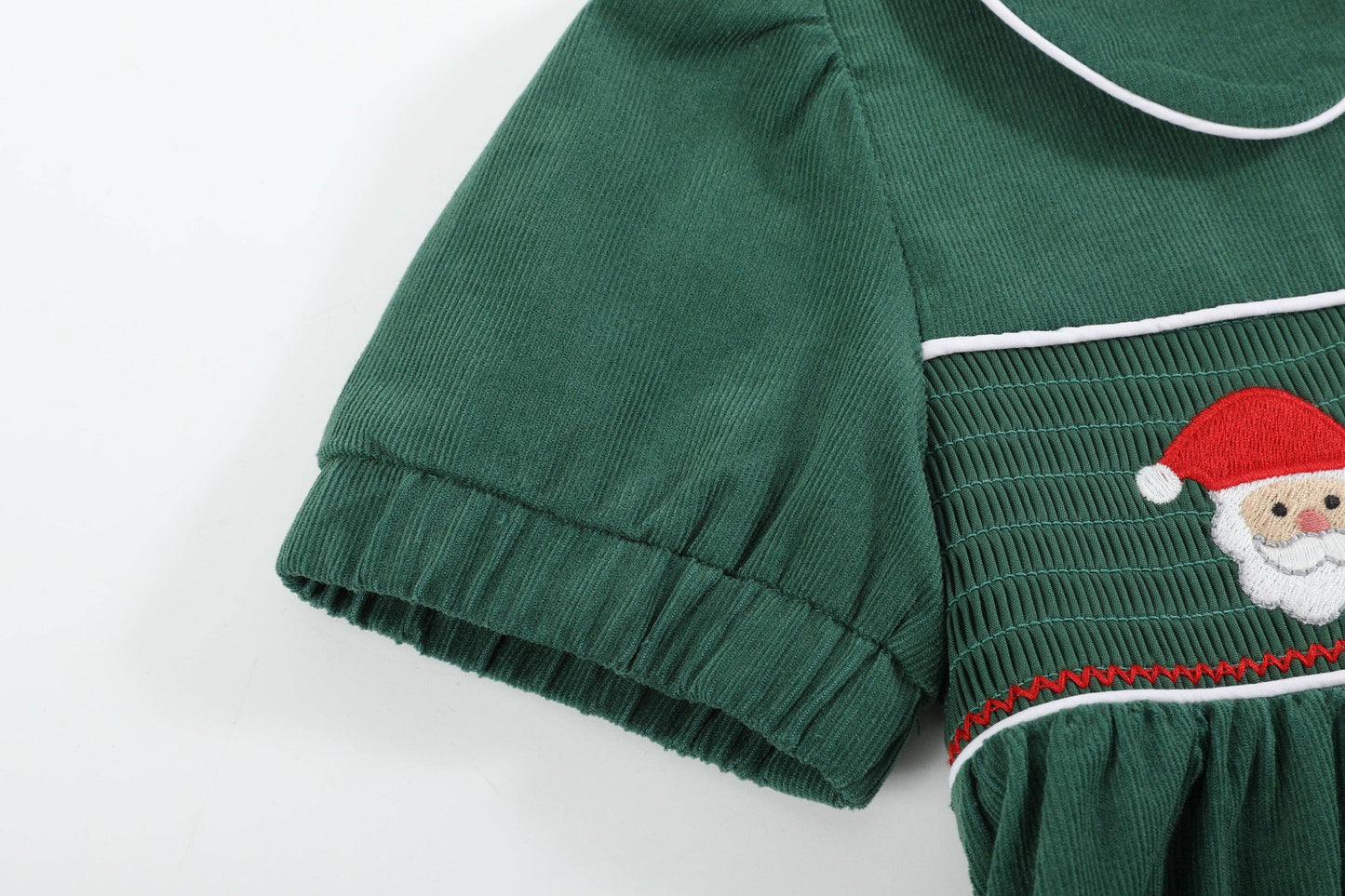 Corduroy Santa Smocked Dress