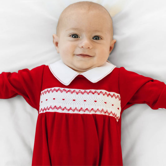 Miles Smocked Footie