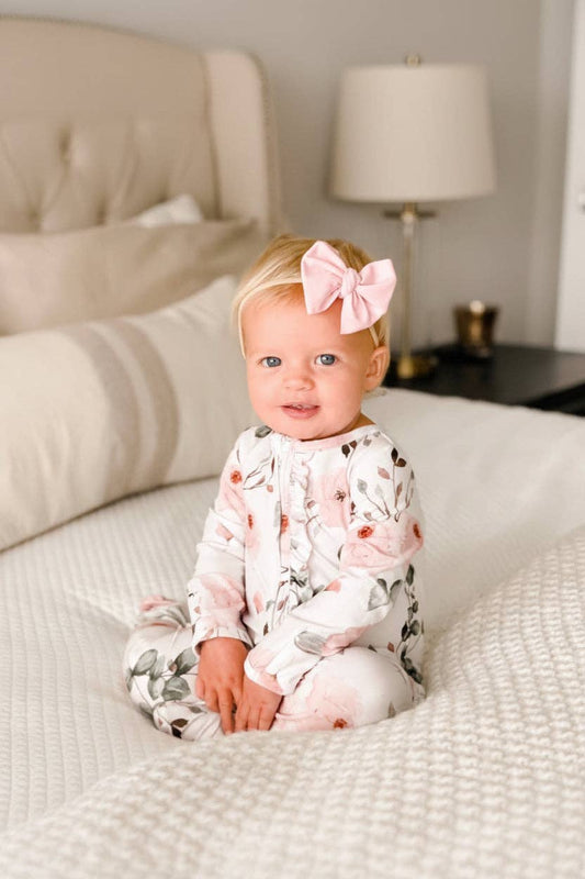 Millie's Rose Floral Footie