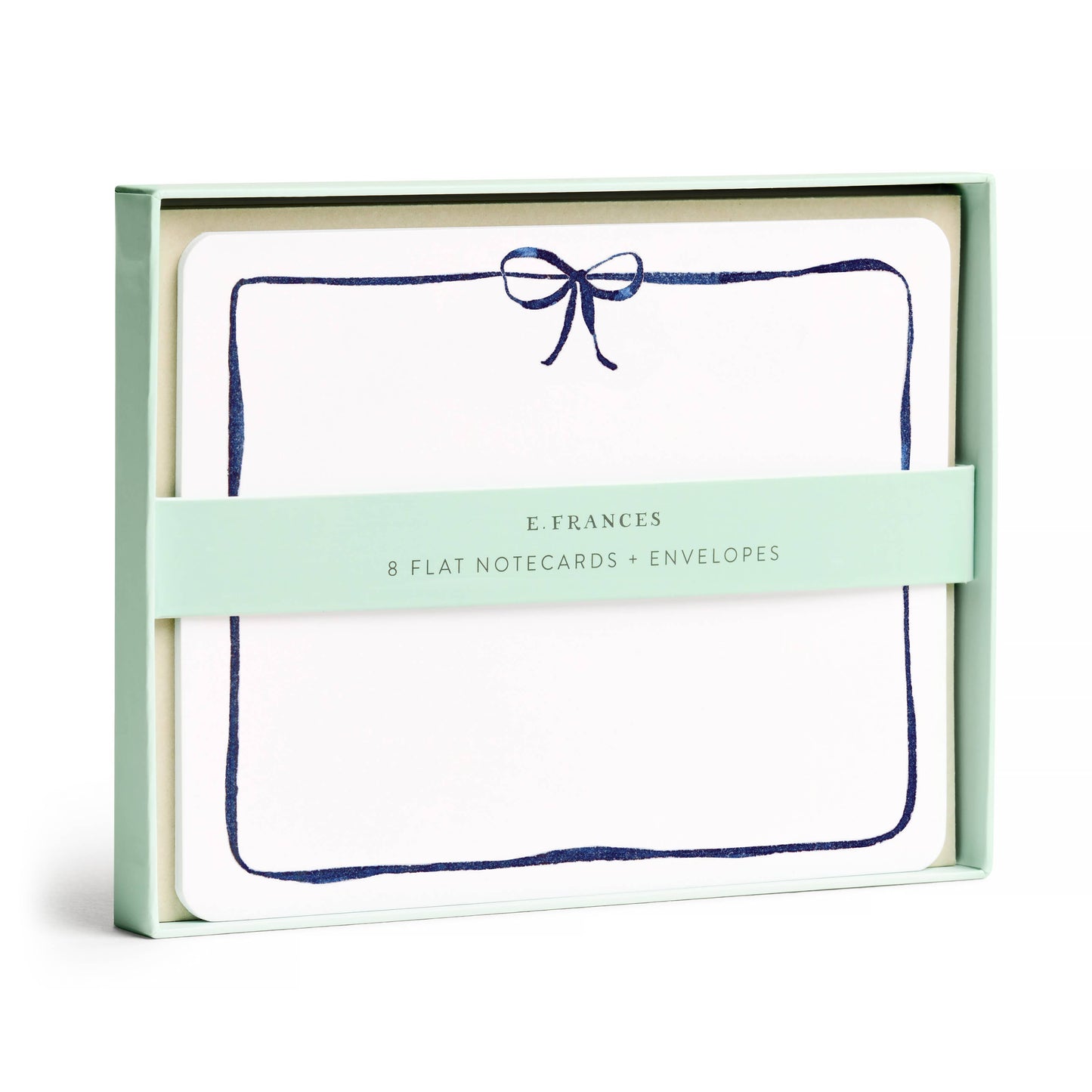 Navy Bow Boxed Set of 8