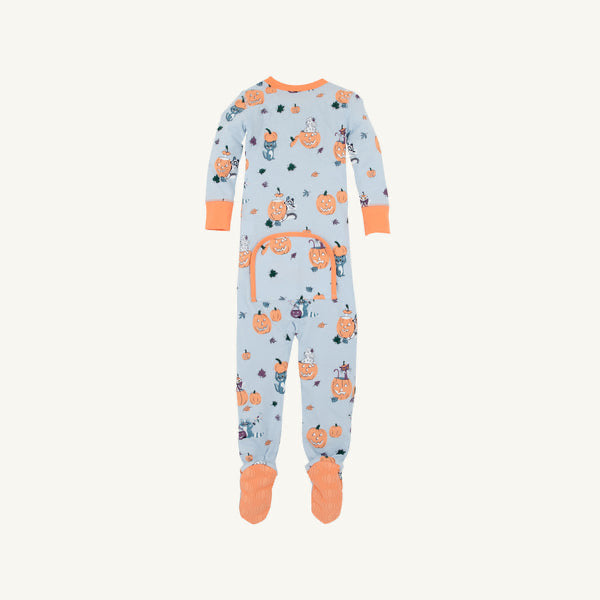 Fallon Footie PJs Candy Critters Blue
