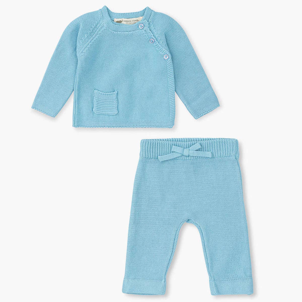 Little Darling Sweater Set Blue