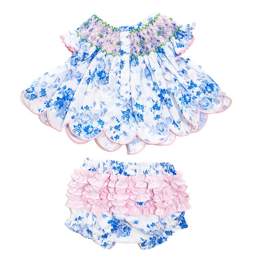 Blue & White Floral Set