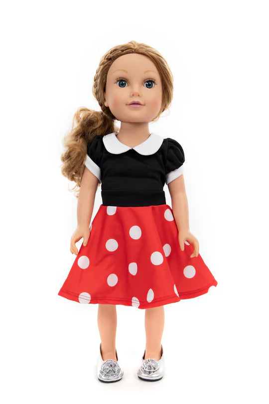Doll Dress Retro Polka Dot