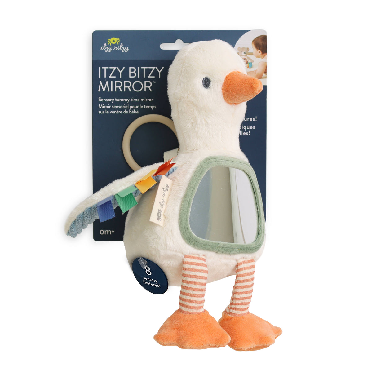 Itzy Bitzy Tummy Time Mirror Goose