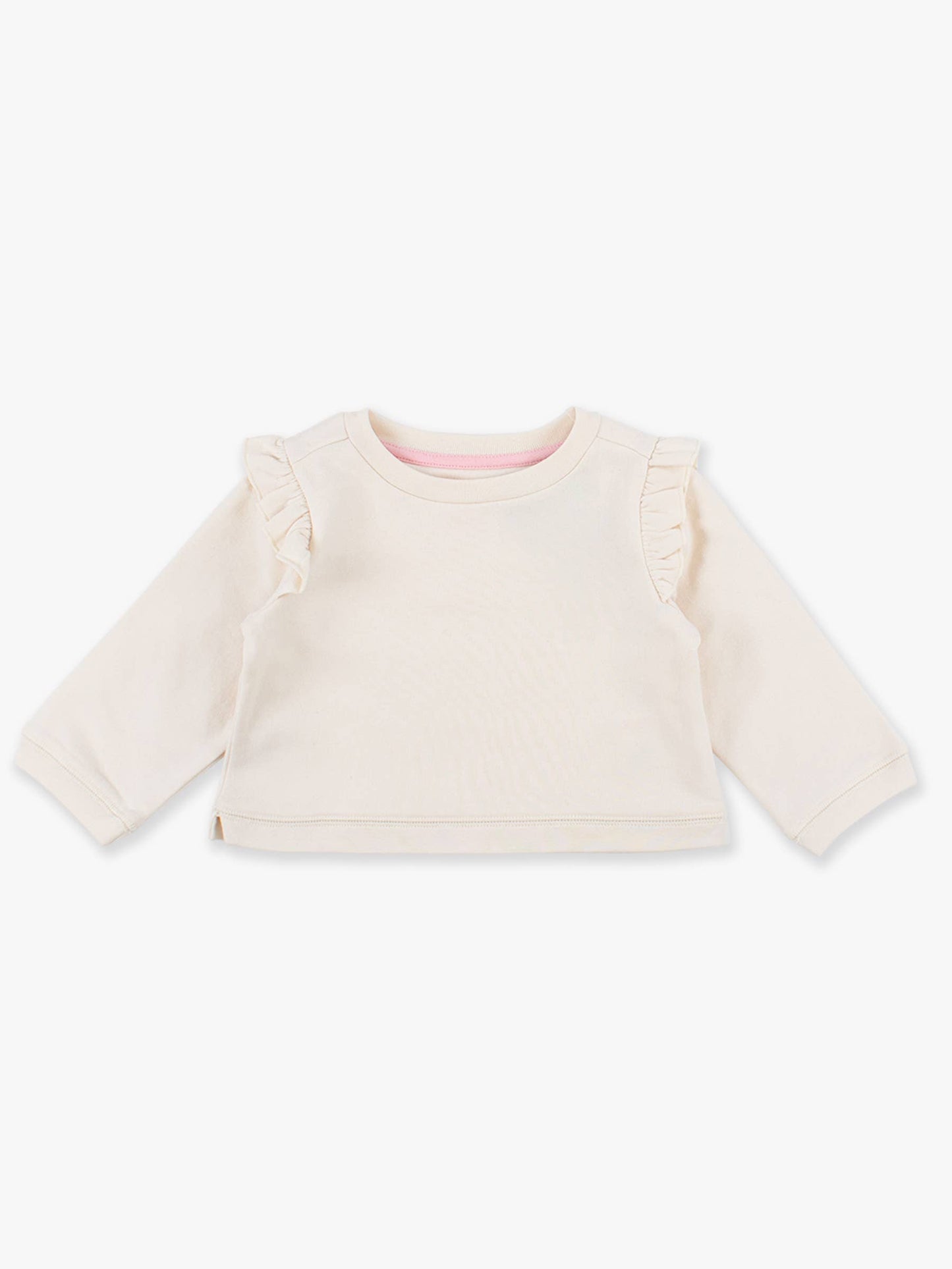 Ivory Knit Flutter Sweatshirt
