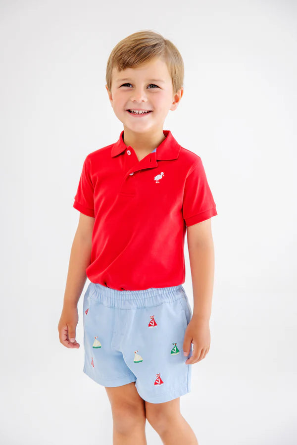 Prim & Proper Polo Red