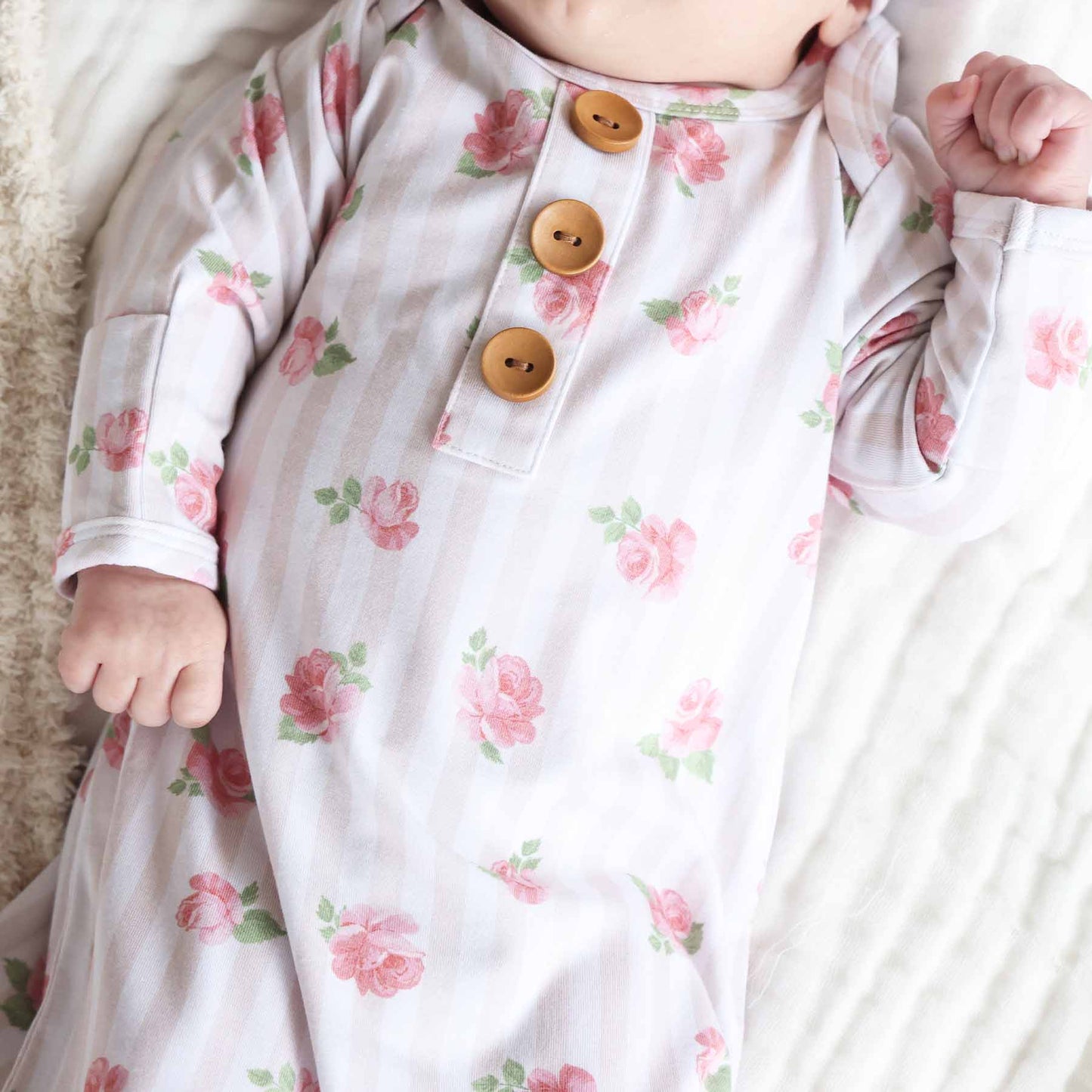 Rosy Newborn Gown Set
