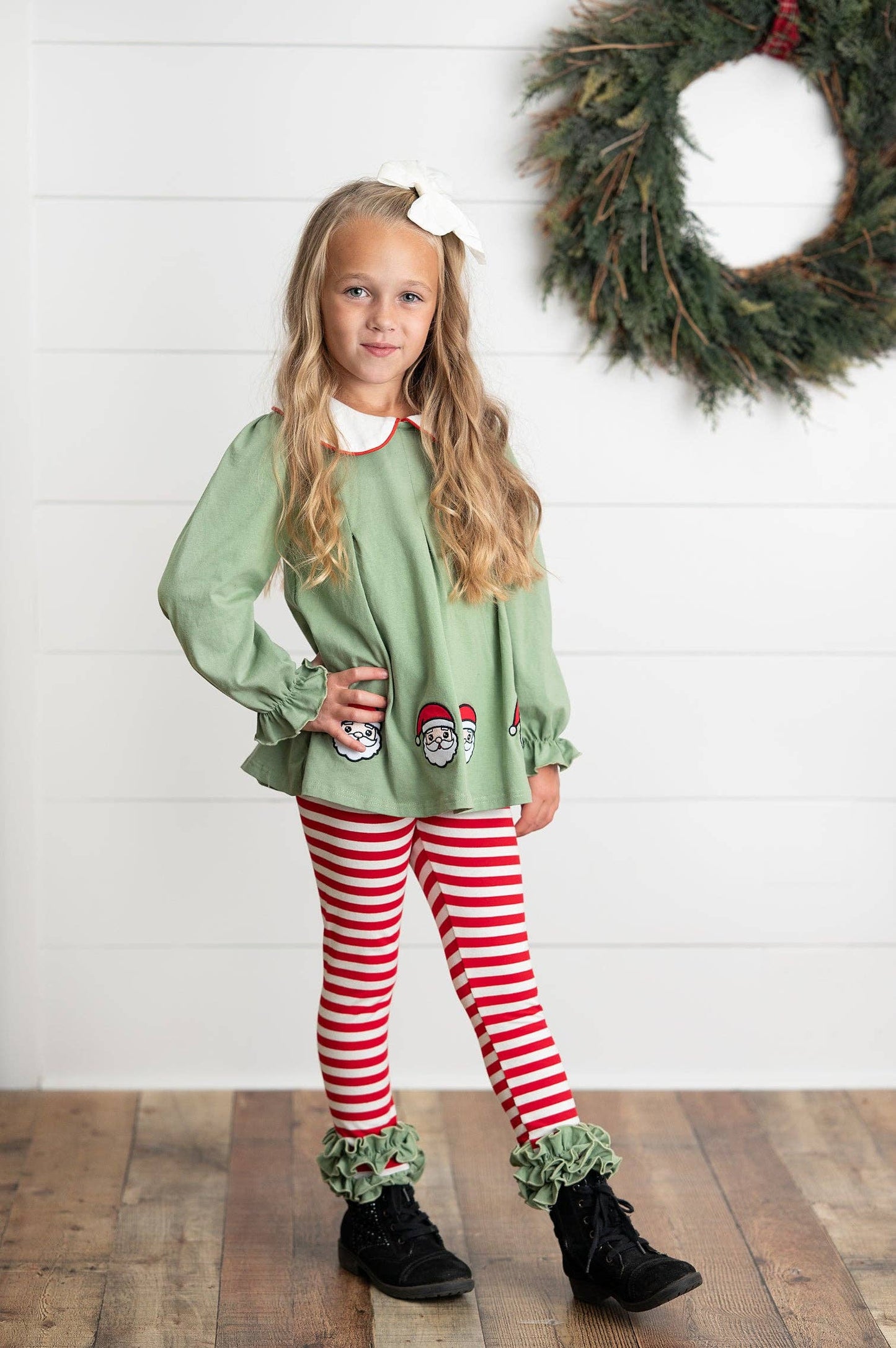 Santa Ruffle Legging Set