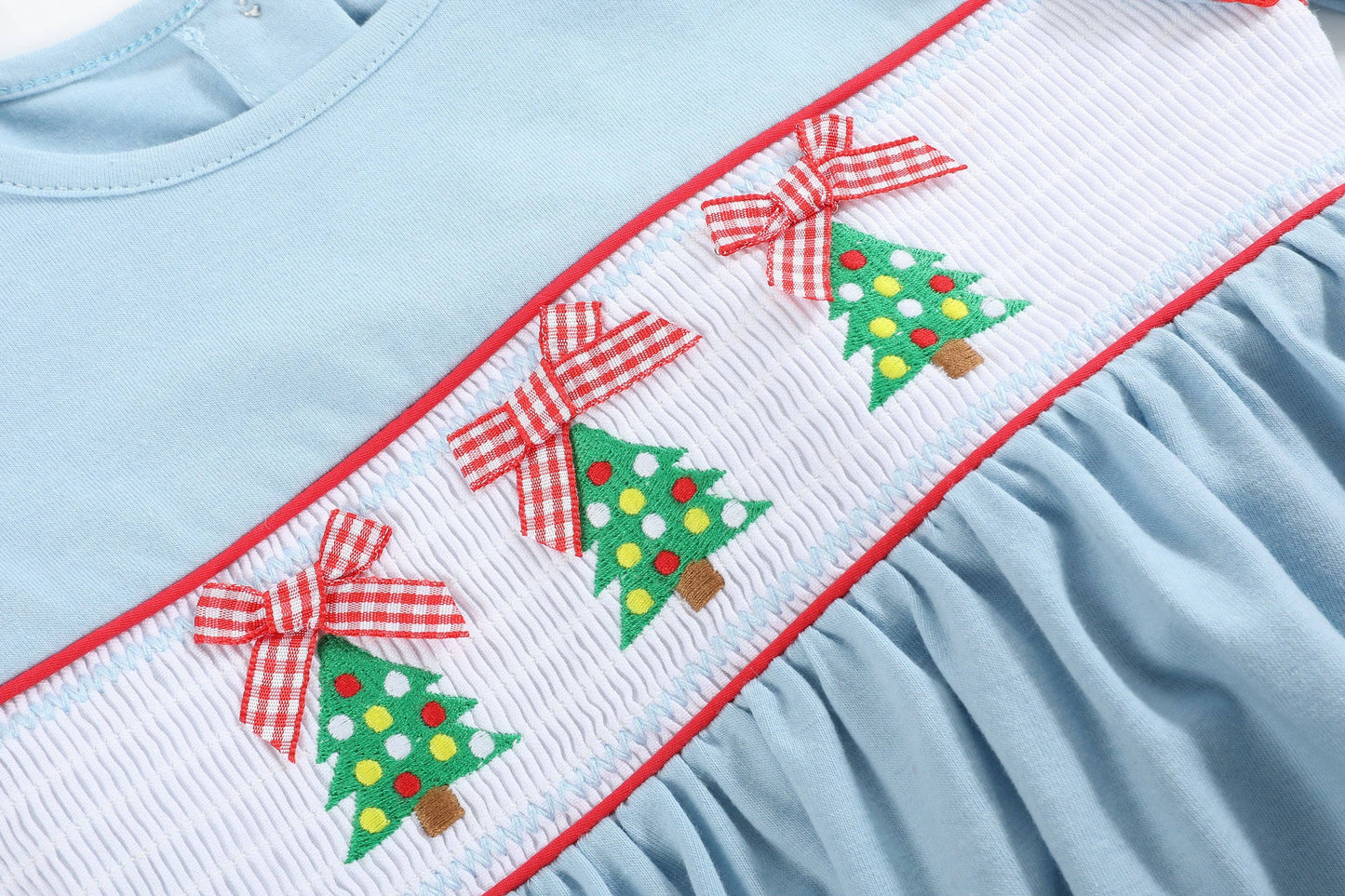 Smocked Tree Knit Dress