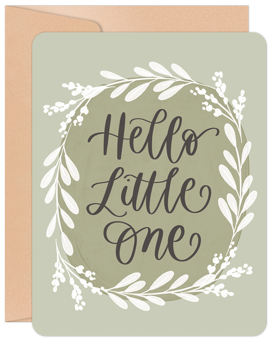 Hello Little One New Baby Card
