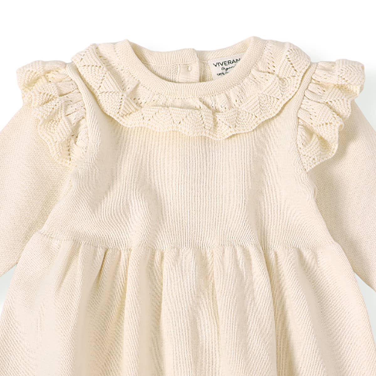 Milan Ruffle Collar Organic Dress