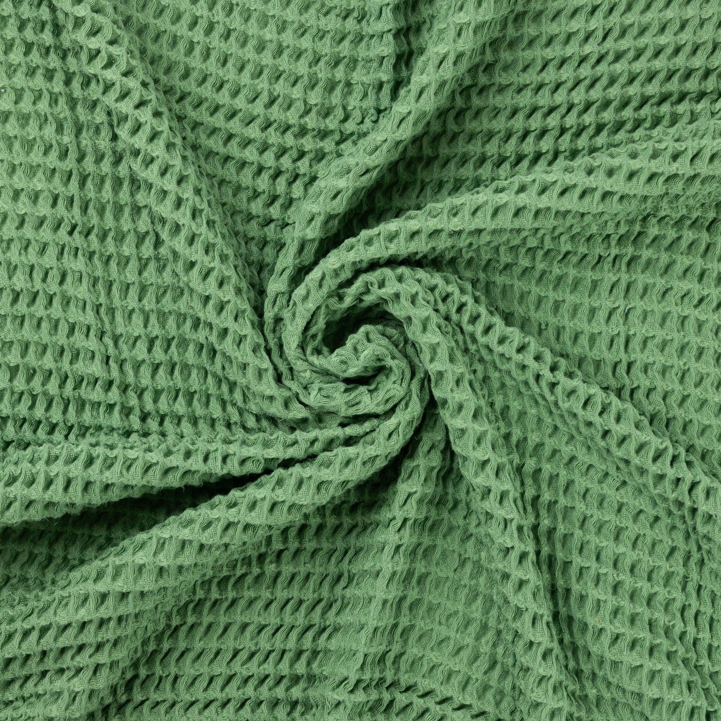 Waffle Baby Blanket Green