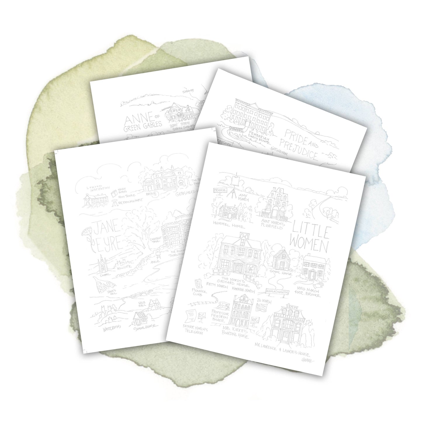 Literature Coloring Pages