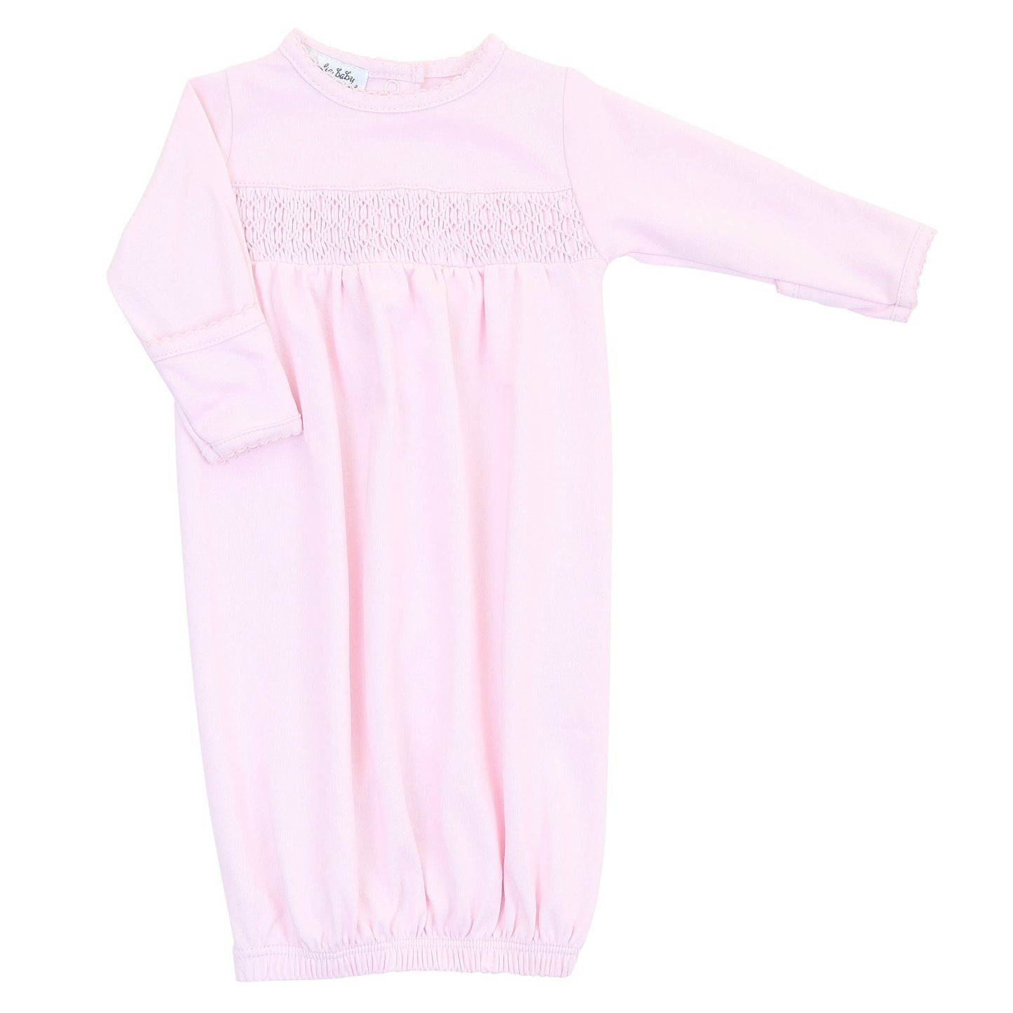 Essentials Pink Smocked Gown