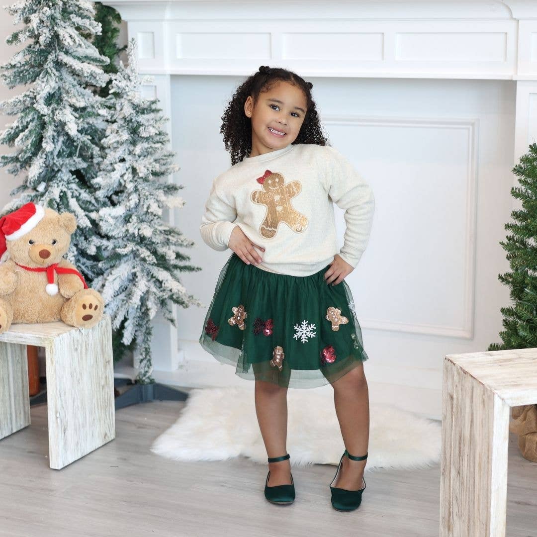 Gingerbread Sweatshirt Girls