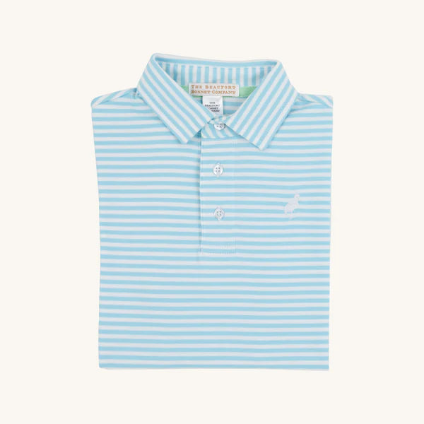 Prim & Proper Polo Brookline Stripe