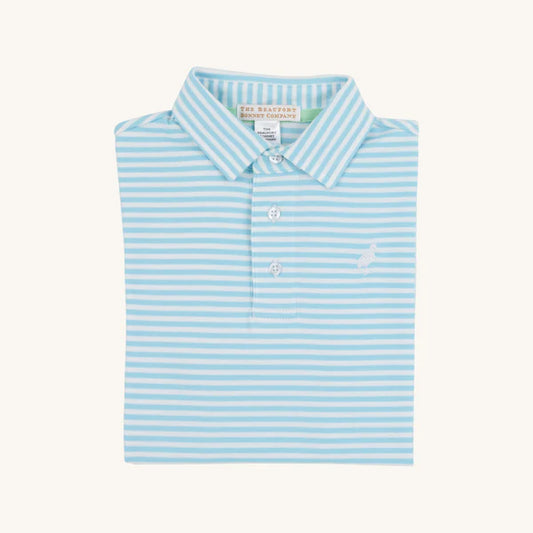 Prim & Proper Polo Brookline Stripe