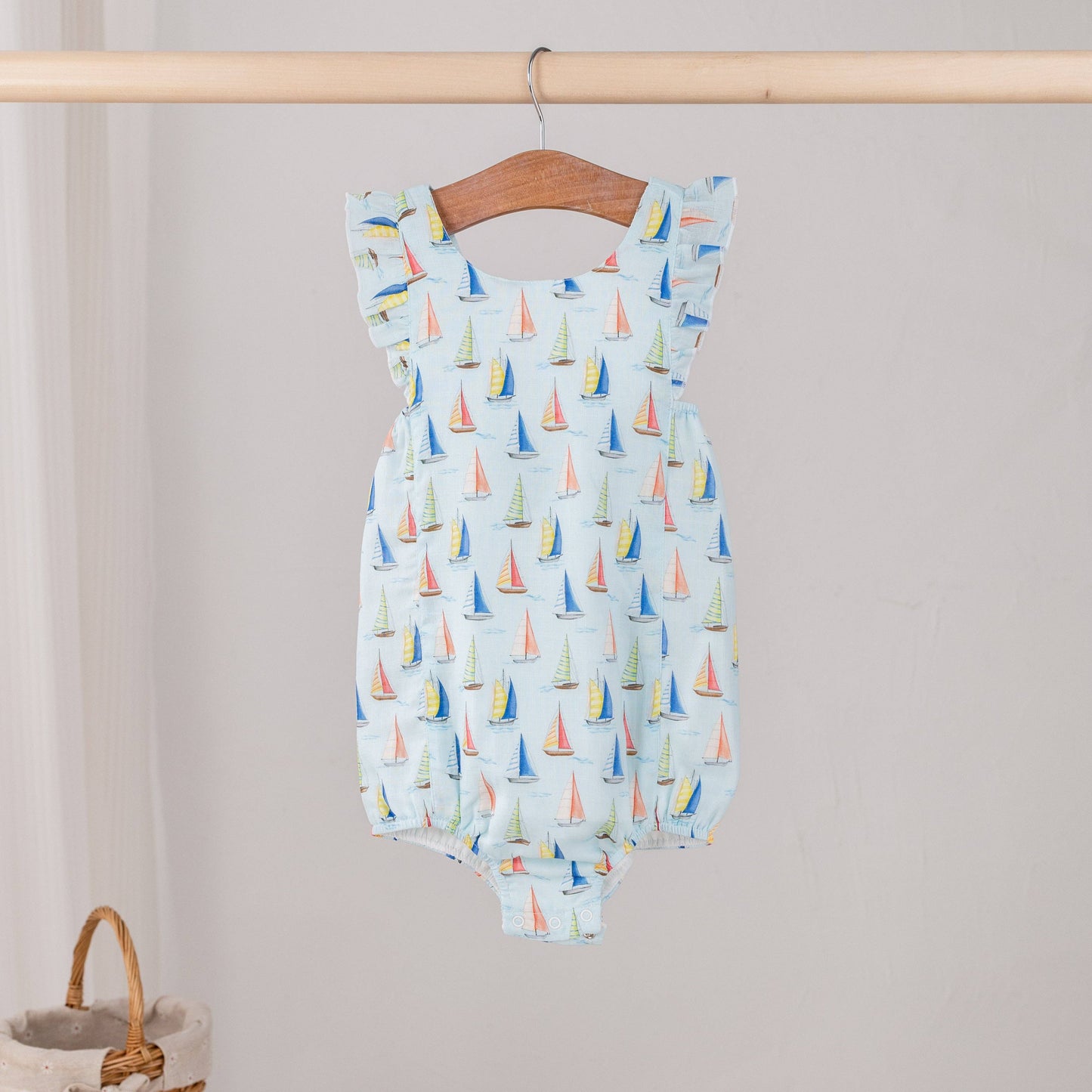 Sailboat Organic Muslin Bubble
