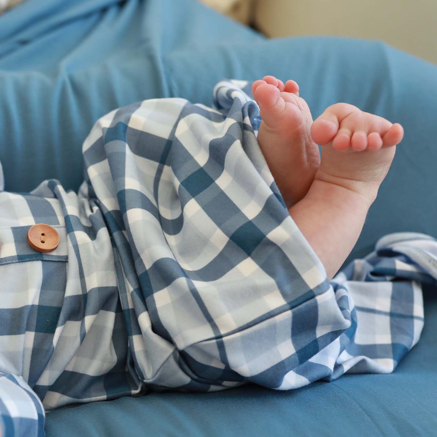 Paxton's Plaid Gown Set