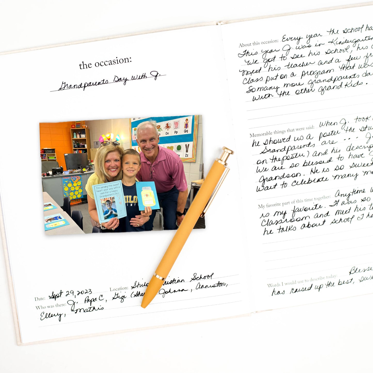 Grandparent Memory Book & Album
