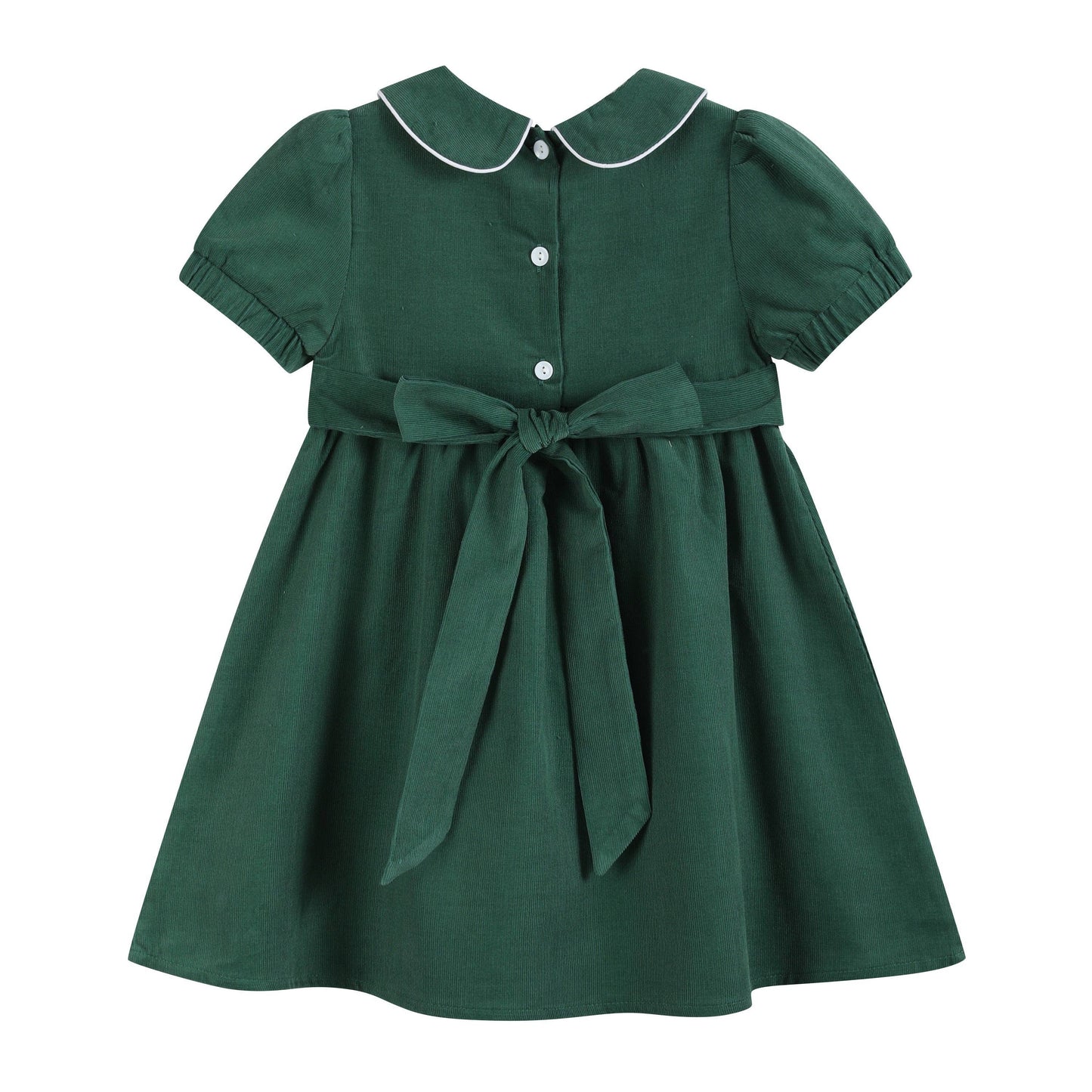 Corduroy Santa Smocked Dress