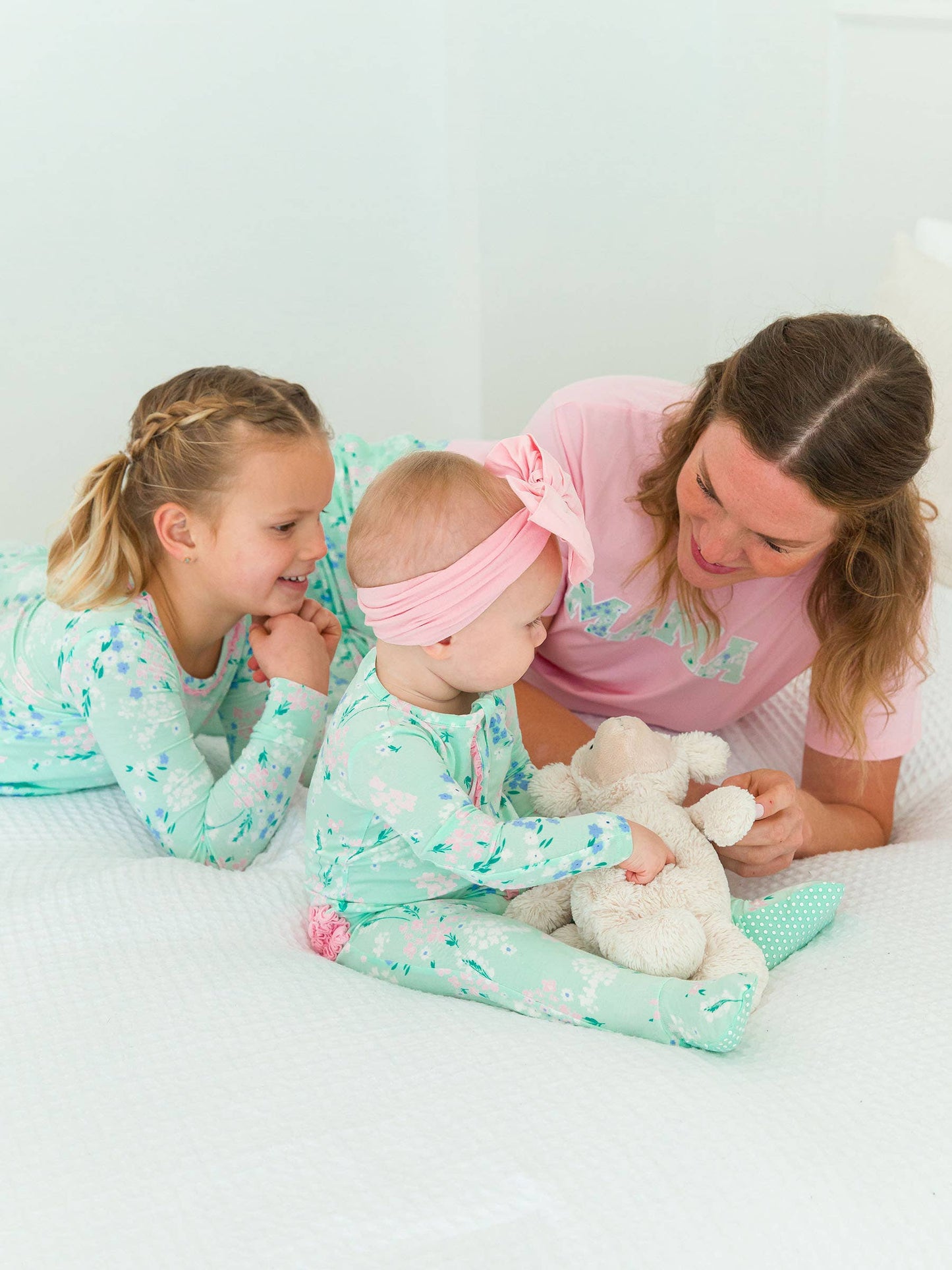 Mint Meadow Footed PJ