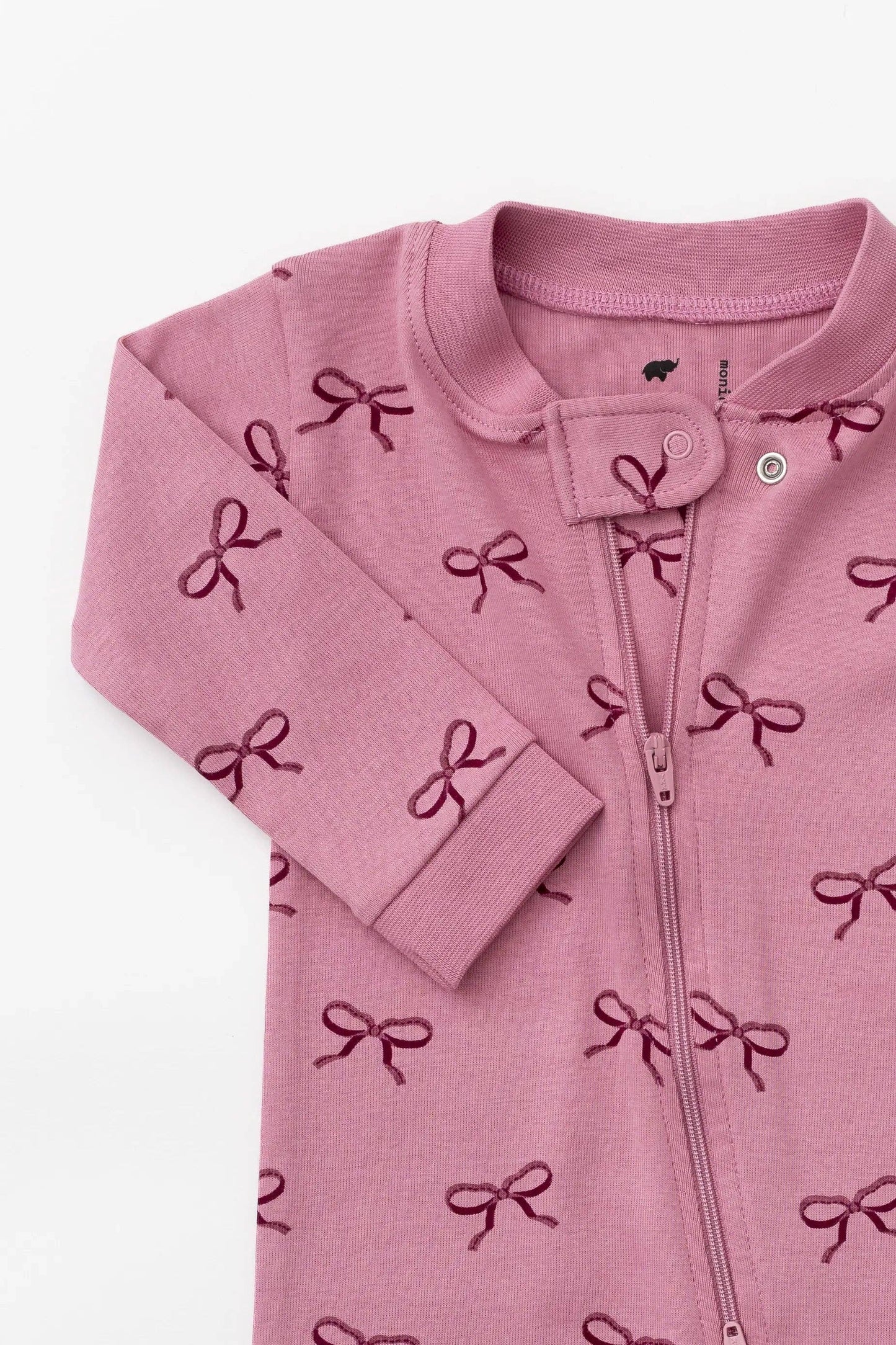 One-Piece Sleeper Pink Ribbons