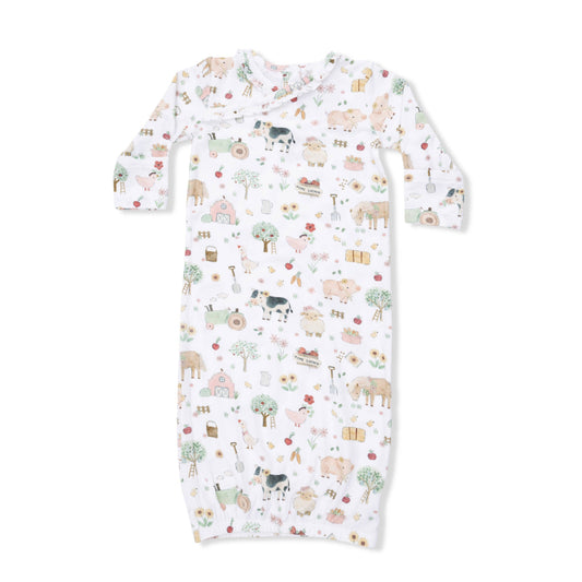 Cute Farm Animals Gown Set
