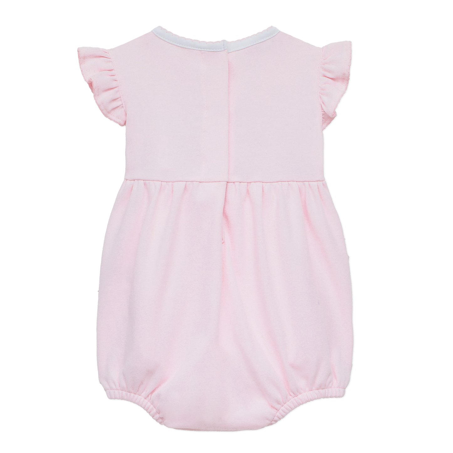 Little Ducklings Pink Smocked Bubble