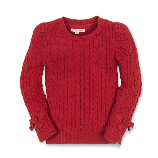 Organic Puff Sleeve Bow Sweater