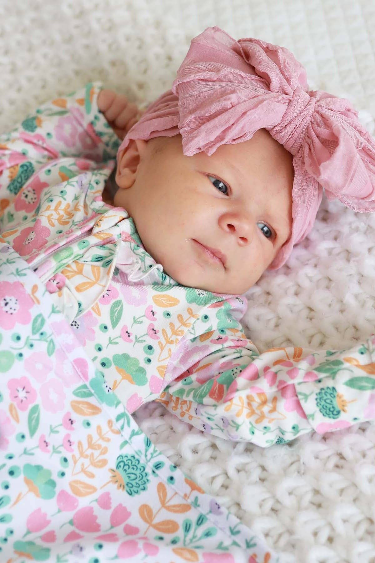 Willow's Whimsy Floral Footie