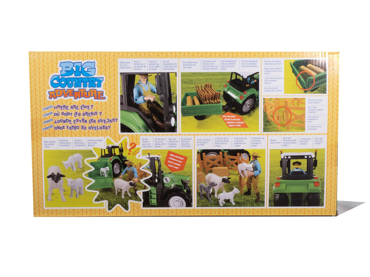 Sheep Farmer & Tractor Set