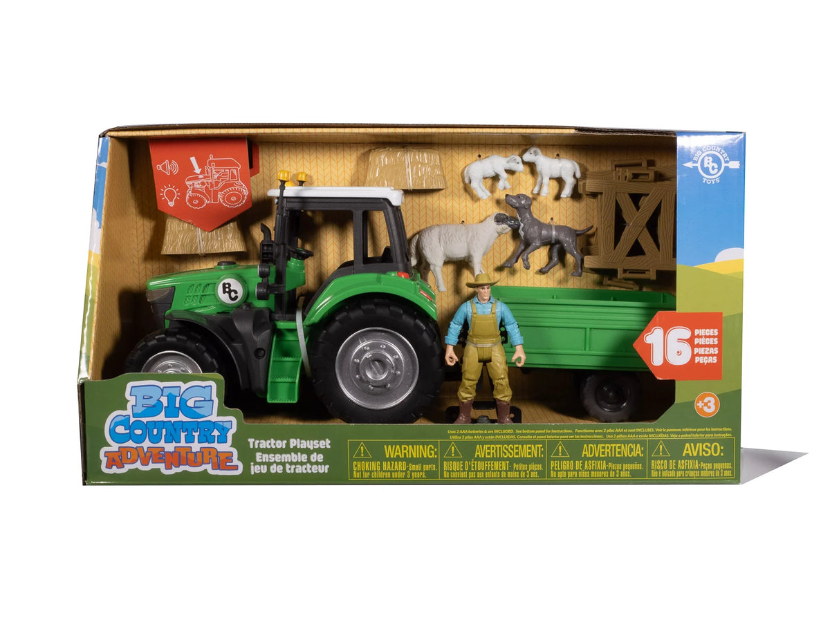 Sheep Farmer & Tractor Set
