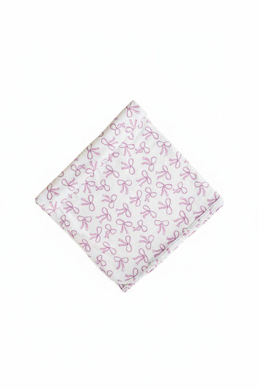 Blushing Bows Oversized Swaddle