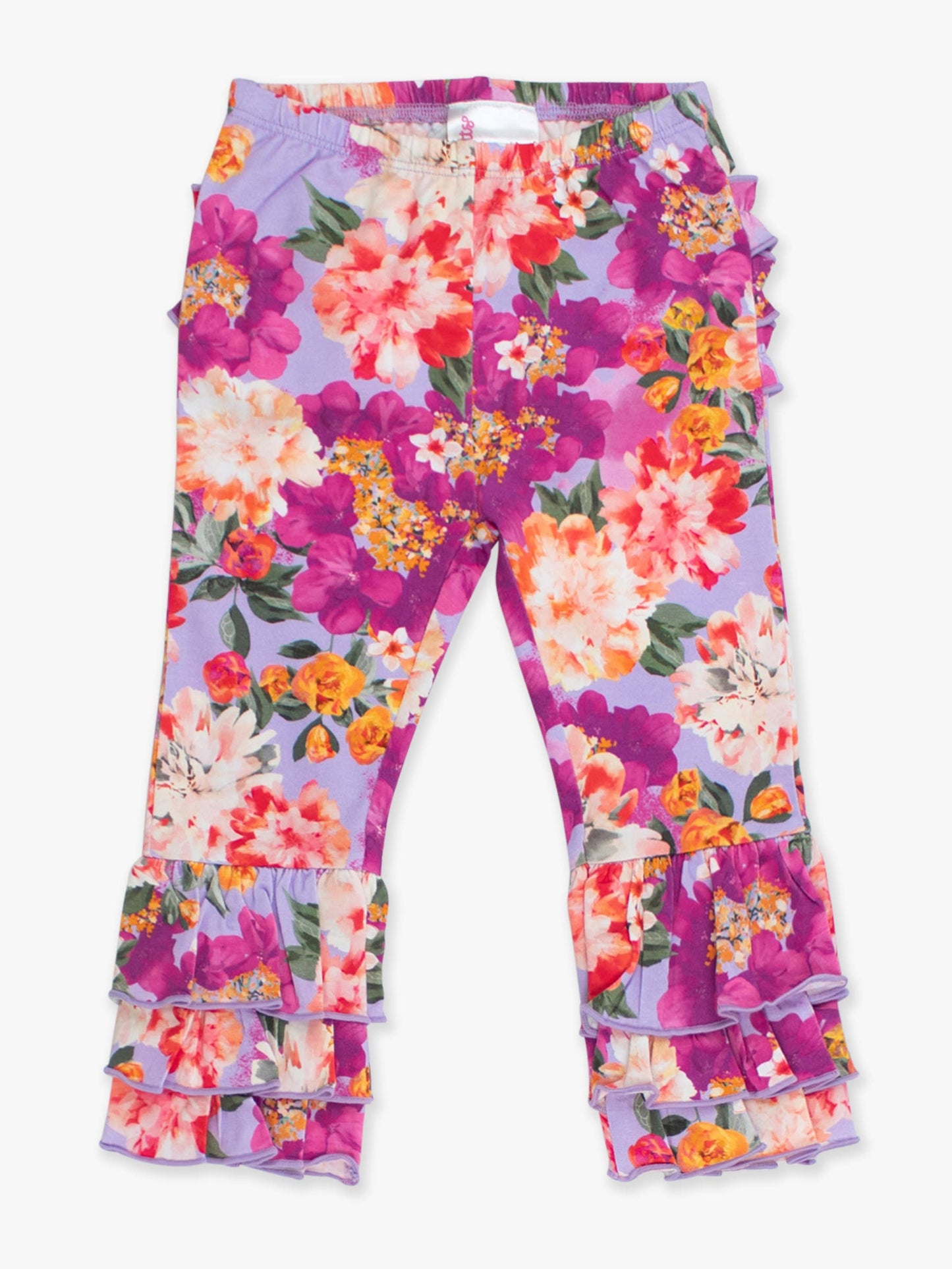 Baby Girls Floral Ruffle Flare Pants