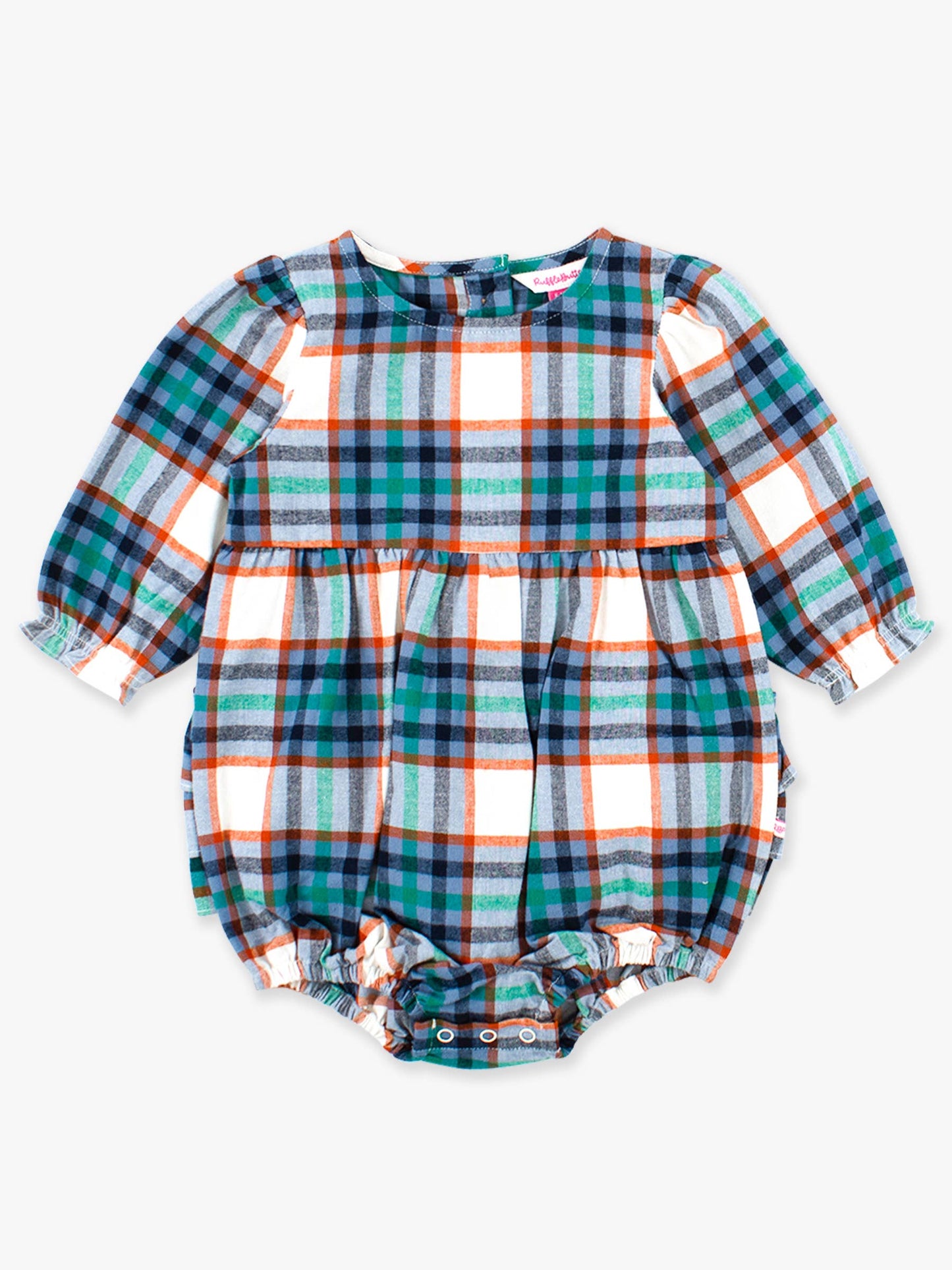 Peyton Plaid Woven Bubble Romper
