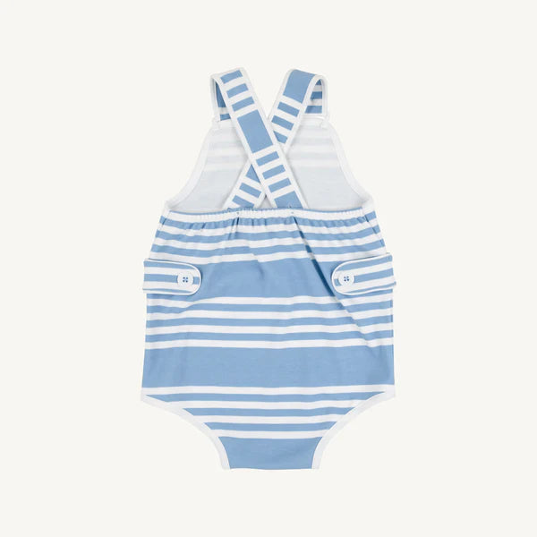 Skipper Sunsuit in Saddle Stripe