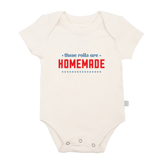 Homemade Rolls Organic Onesie