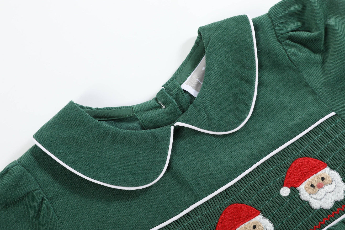 Corduroy Santa Smocked Dress