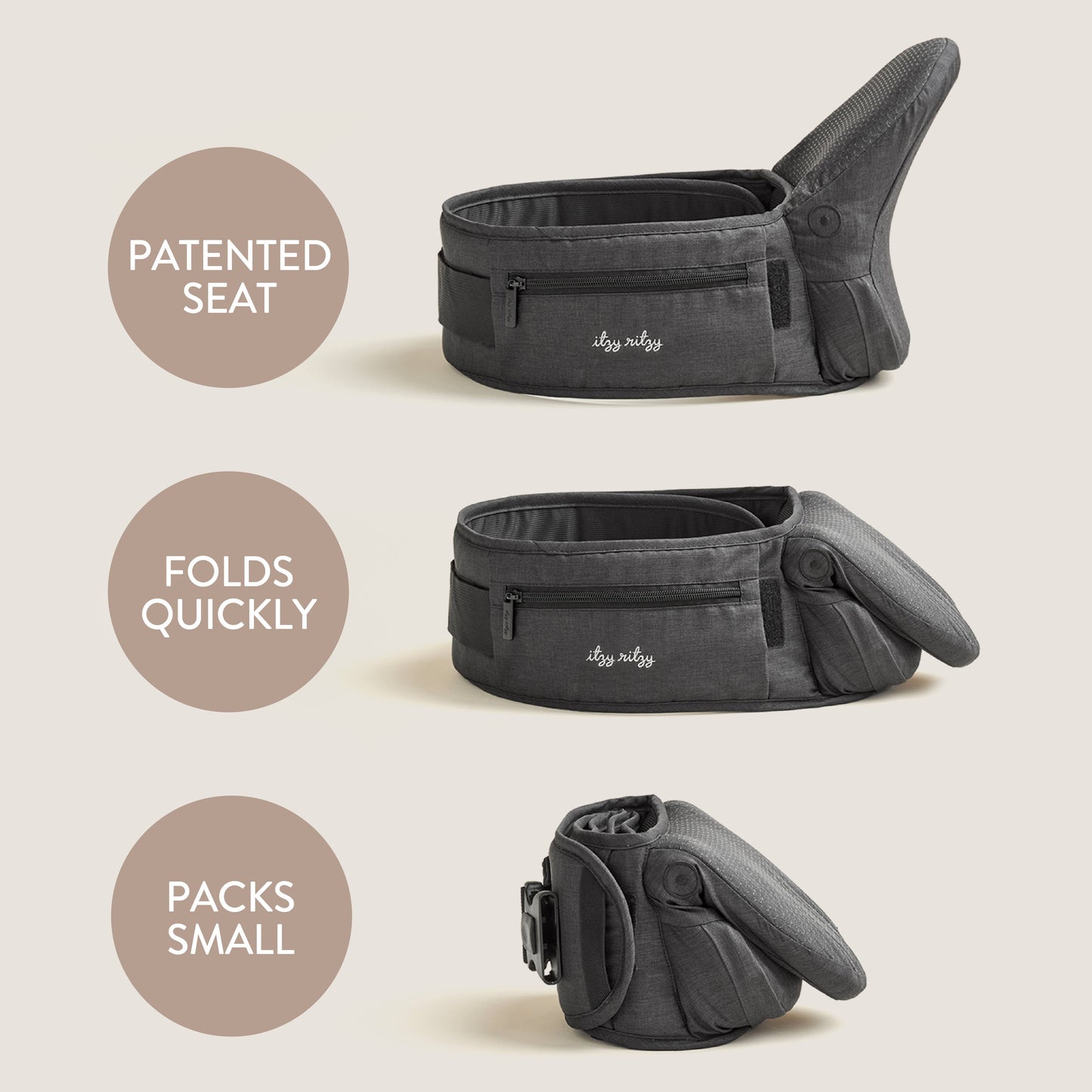 Itzy Hold & Fold™ Hip Carrier
