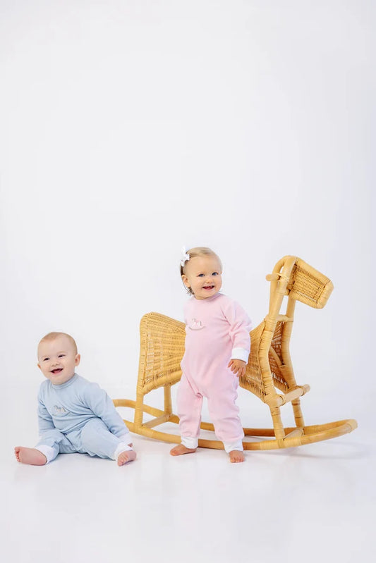 Paxton Playsuit in Blue Rocking