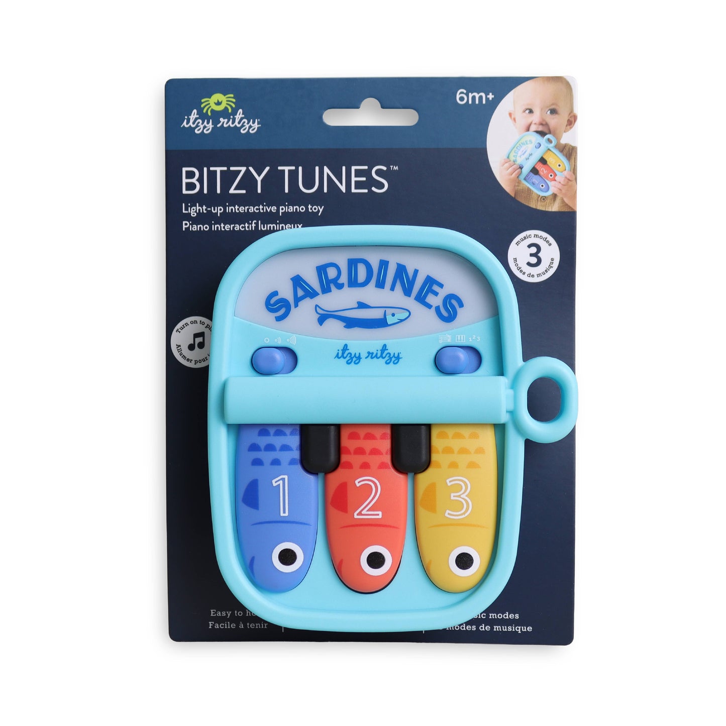 Bitzy Tunes™ Sardines Light-up  Toy